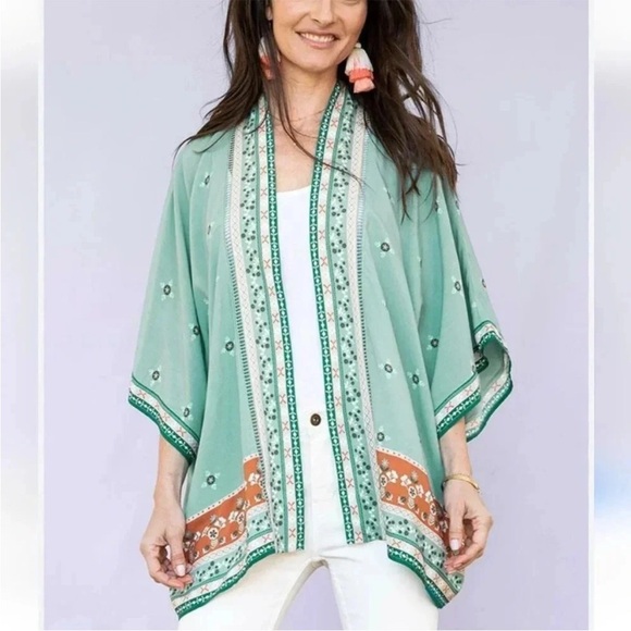 Matilda Jane Tops - Matilda Jane Dream Chaser Days Like This Boho Floral Kimono Topper